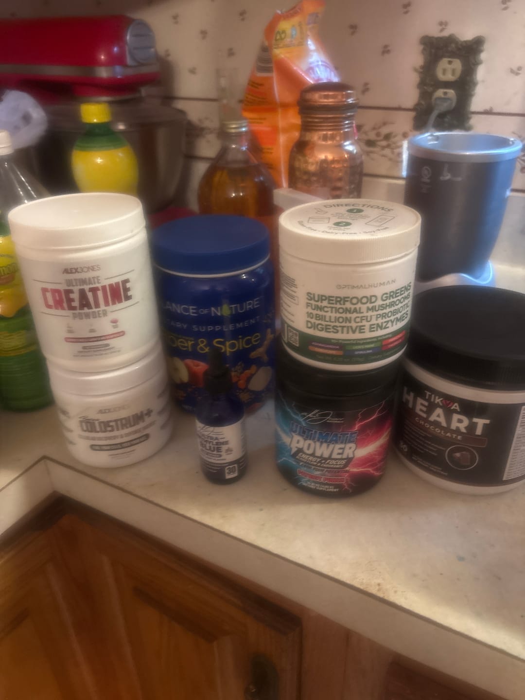 Customer photo review of Ultimate Creatine Powder by Alex Jones (300 Grams) (60 Servings)