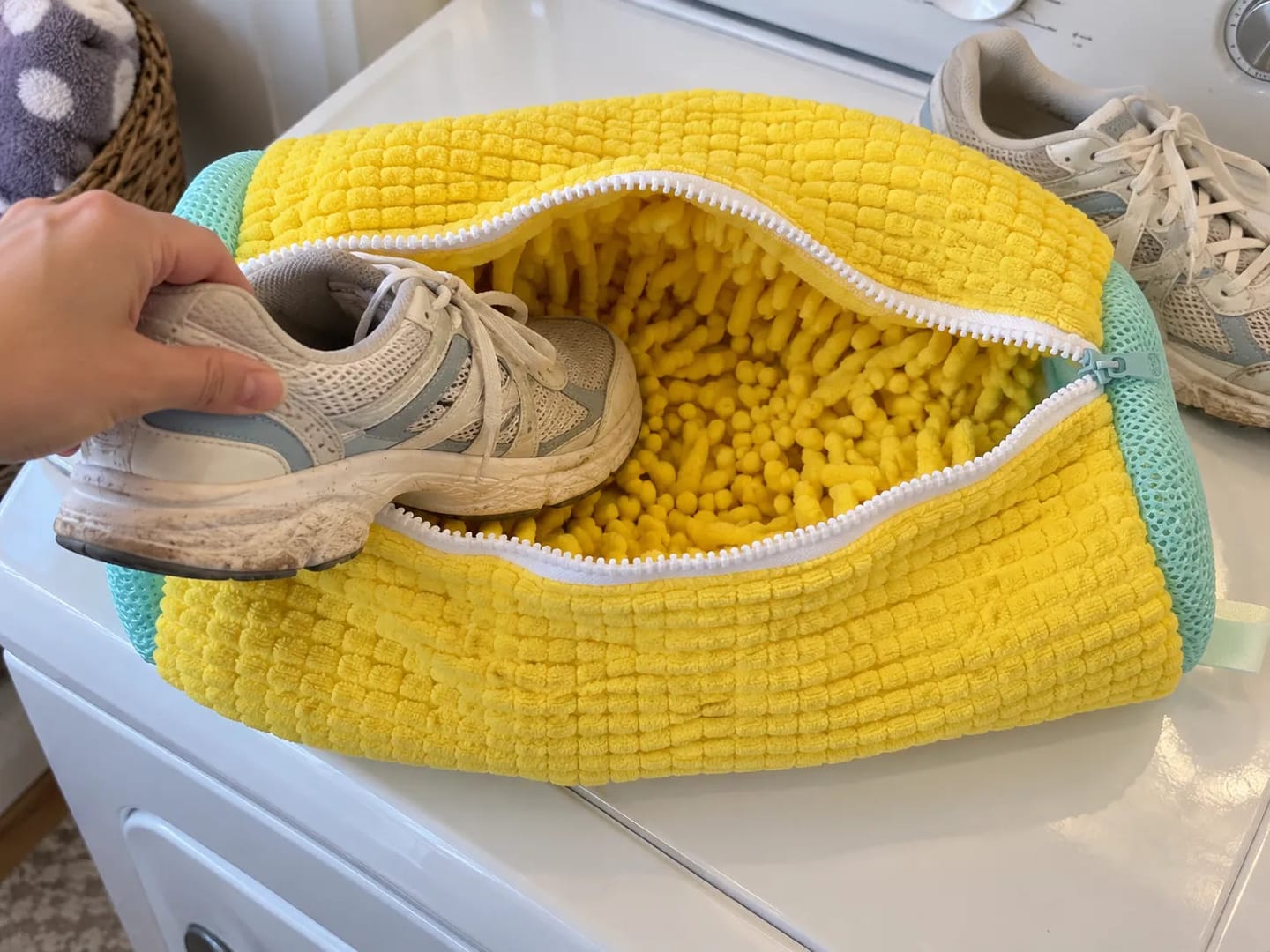 Customer photo review of ShoeWash - Clean and Protect Your Shoes in the Washing Machine