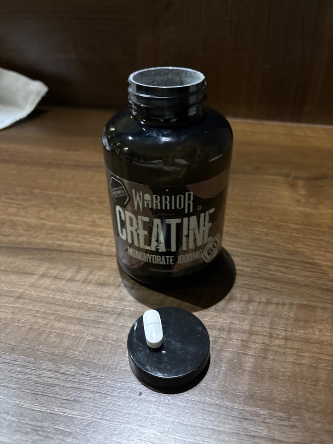 Customer photo review of Warrior Creatine Monohydrate Tablets | 60 Tablets | 180 Tablets