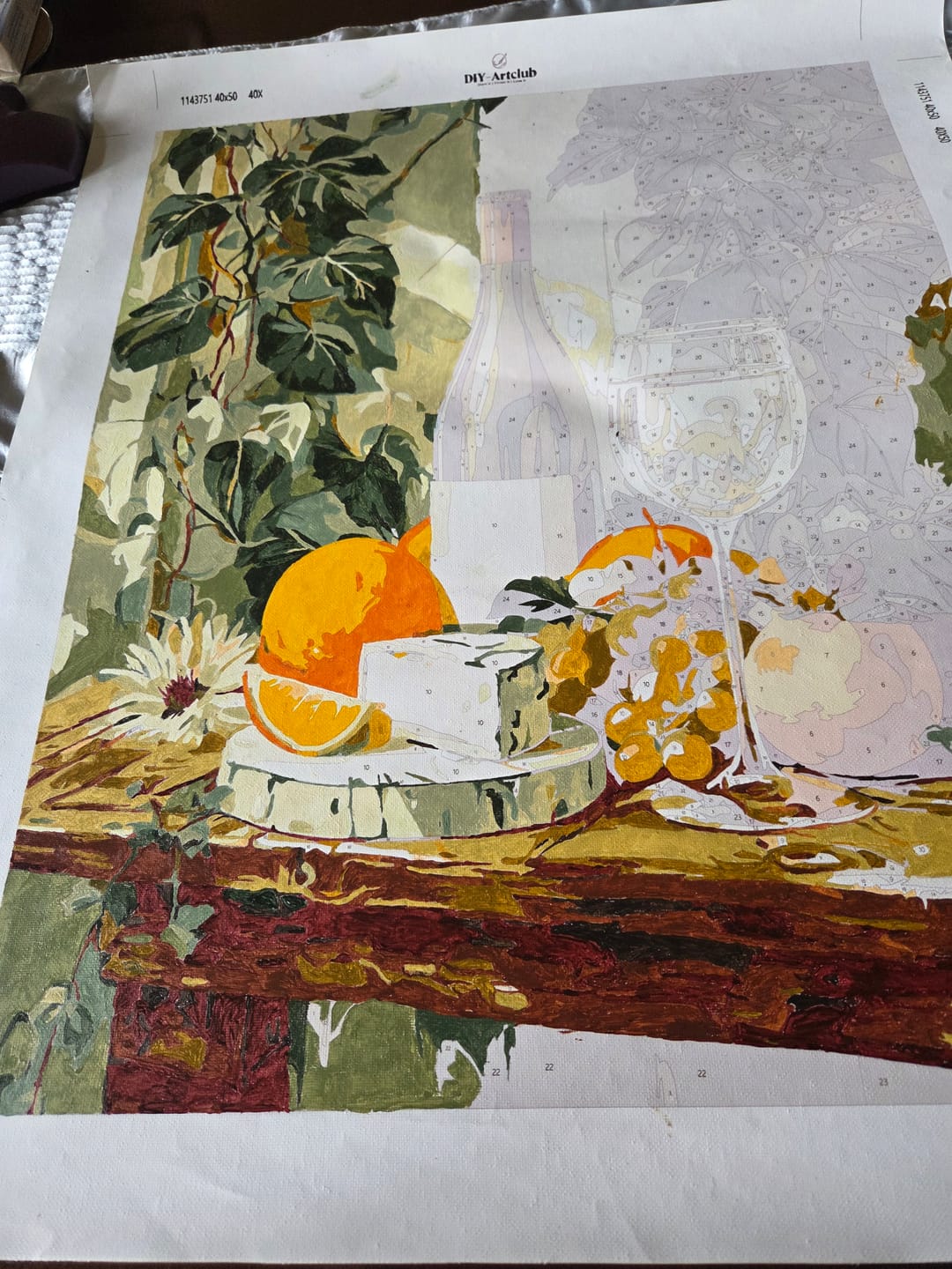 Customer photo review of A taste of Provence | Paint by Number
