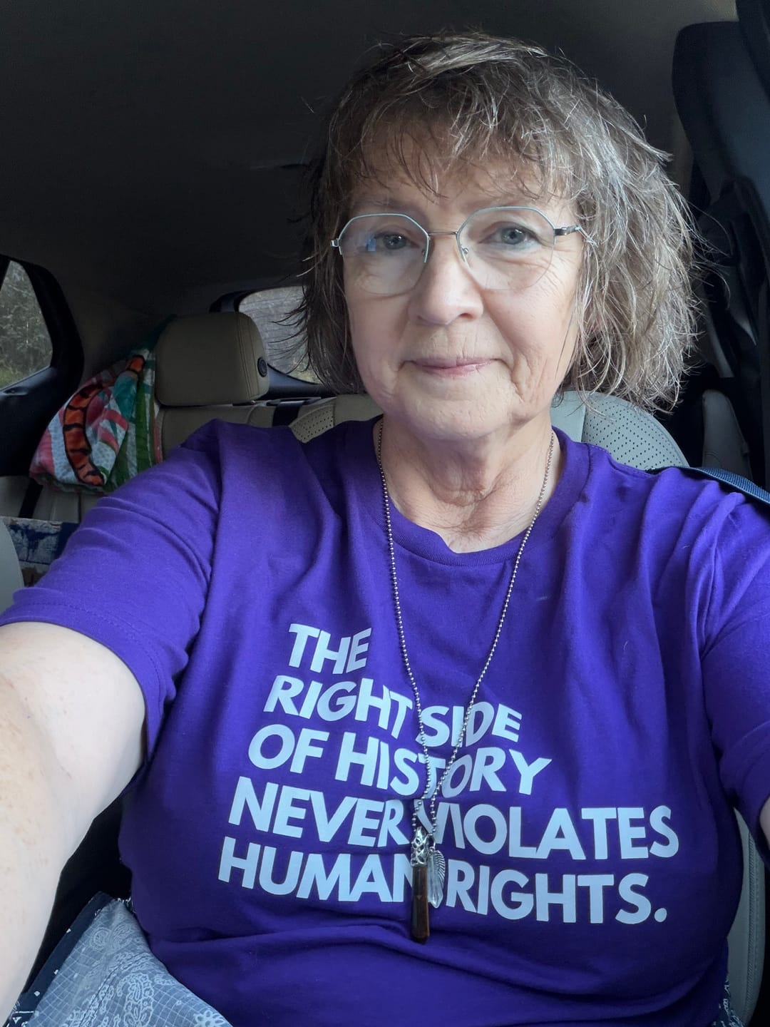 Customer photo review of Right Side of History Unisex T-shirt