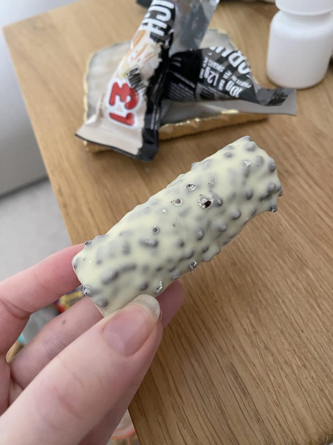 Customer photo review of Warrior Crunch Mini 24x Protein Bars - Low Sugar, Low Carb, Low Calorie