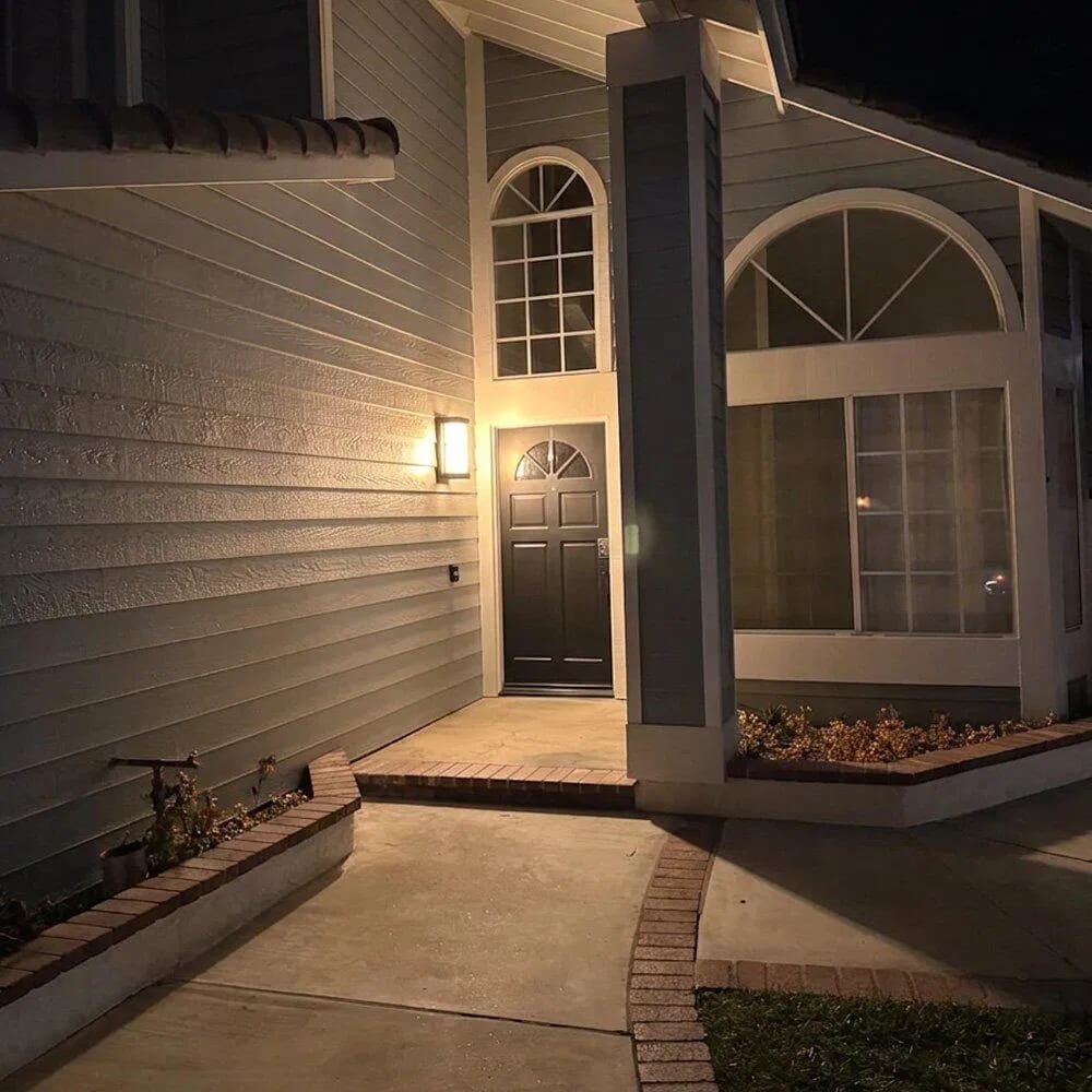 Customer photo review of Outdoor Motion Sensor Wall Lamp