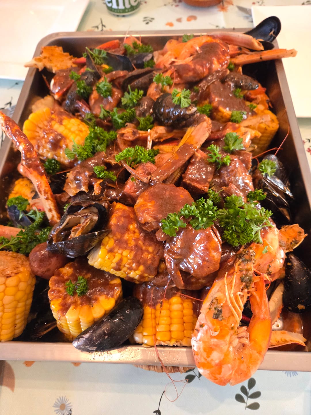 Customer photo review of Cajun Seafood Boil Bomb