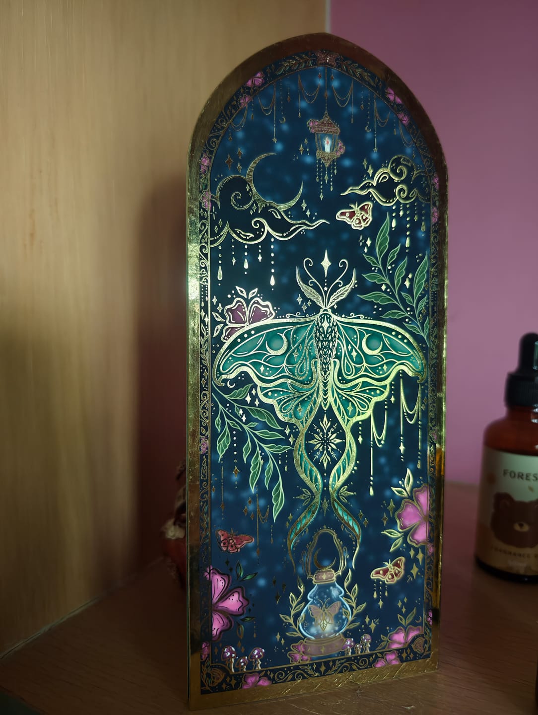 Customer photo review of Enchanted Moth Bookmark