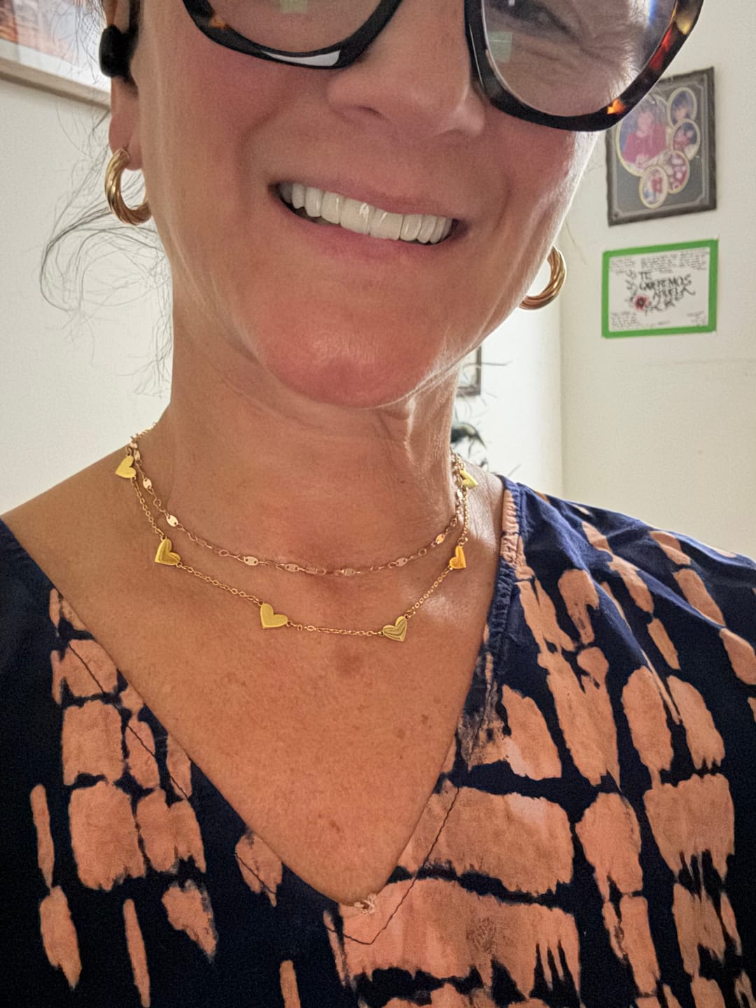 Customer photo review of The Hearts Necklace