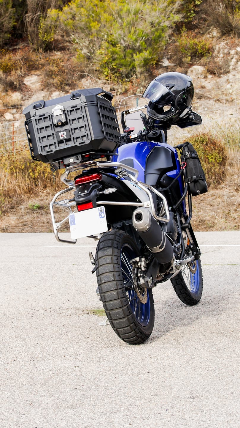 Customer photo review of MotoRacks – Motorcycle Luggage Pannier Racks
