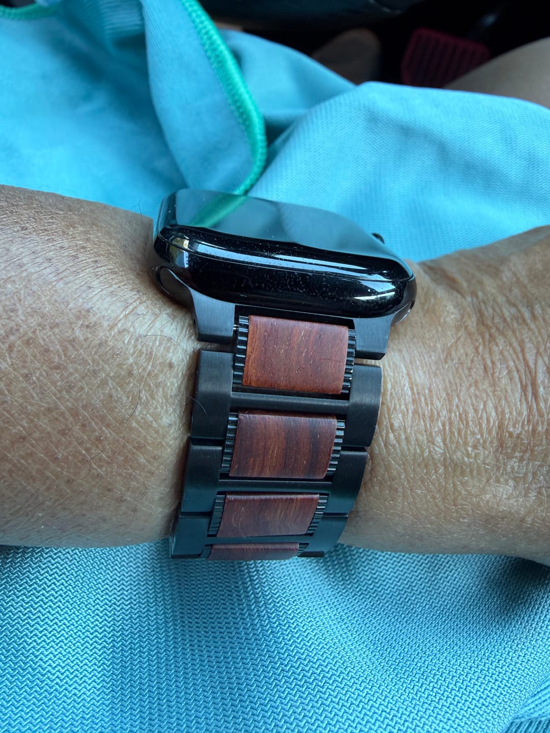 Customer photo review of Philos Wooden Stainless Band