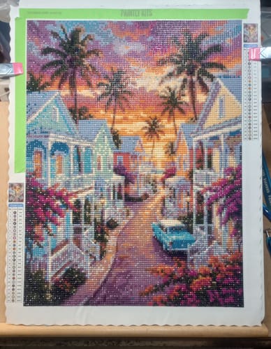 Customer photo review of Key West Conch Street (Diamond Painting)