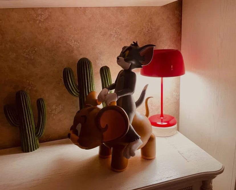 Customer photo review of Retro Metal Table Lamp with Dome Shade