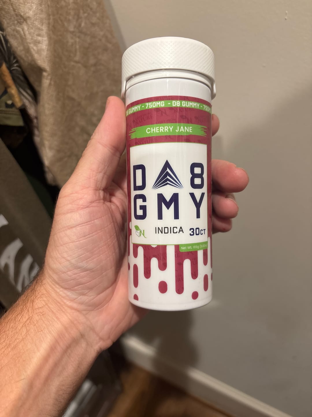 Customer photo review of DELTA 8 GUMMIES  - 30CT Cherry Garcia 750mg (25mg ea.) – SATIVA