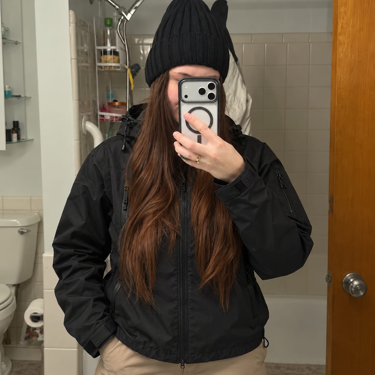 Customer photo review of Unisex Regenjacke, die im Regen die Farbe wechselt