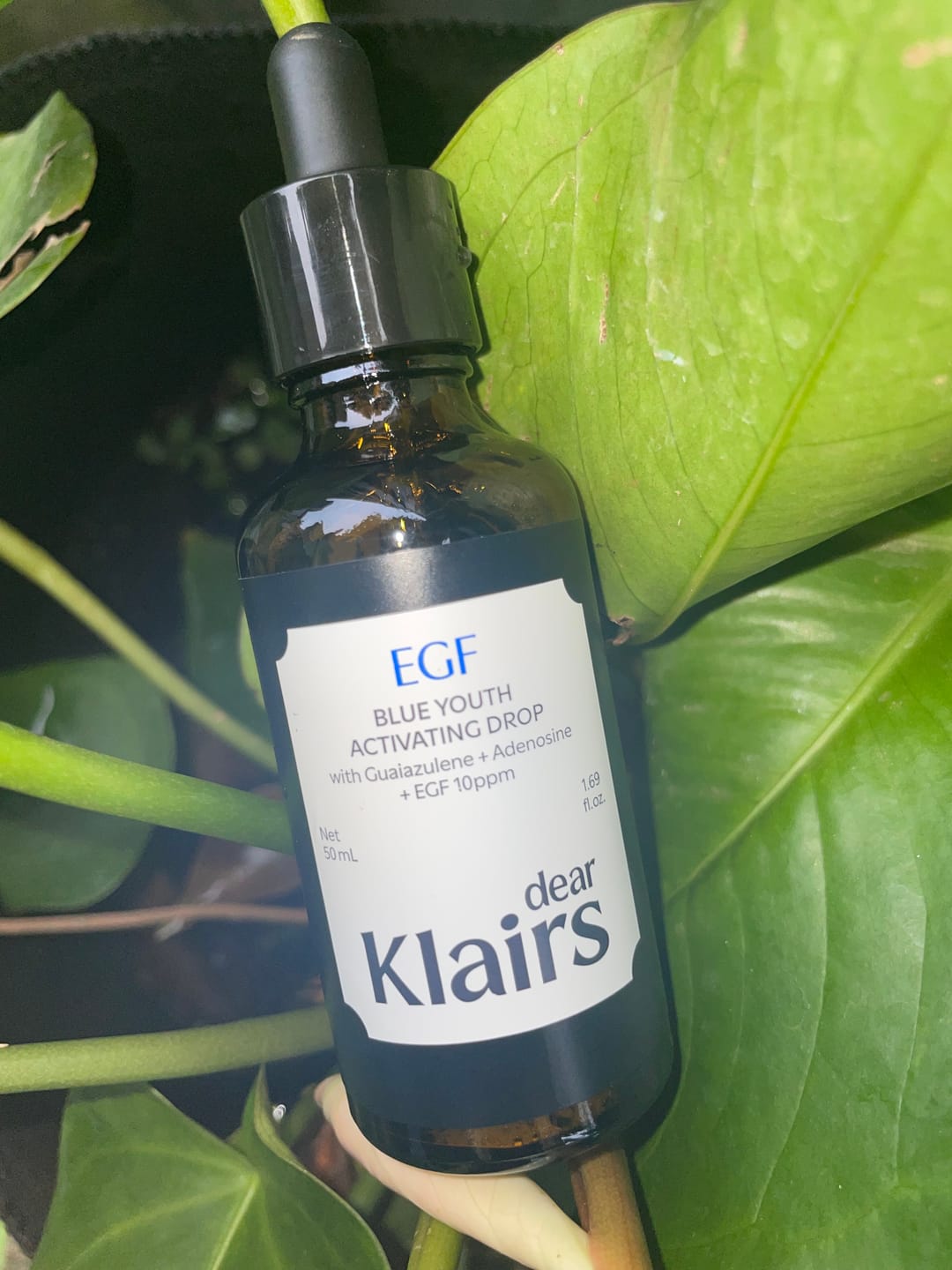 Customer photo review of EGF Blue Youth Activating Drop | EGF Peptide Serum