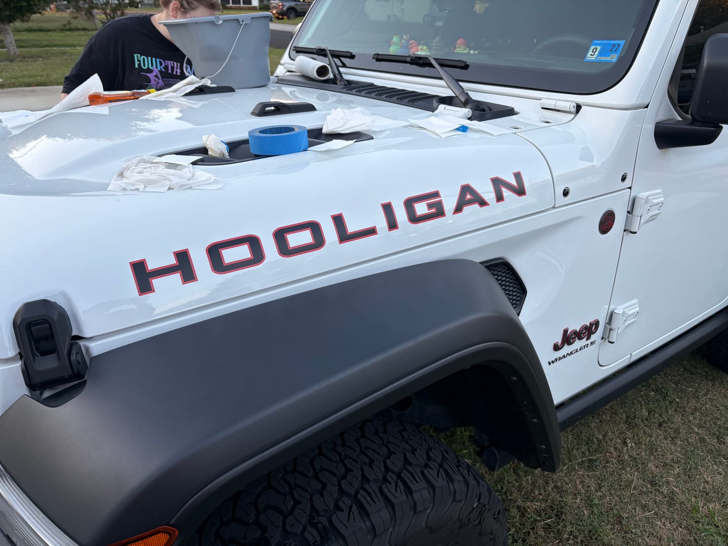 Customer photo review of Hood Lettering | Set of 2