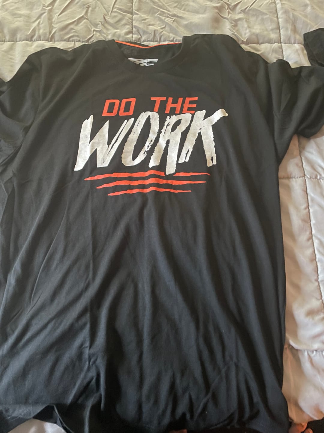 Customer photo review of Do The Work T-Shirt