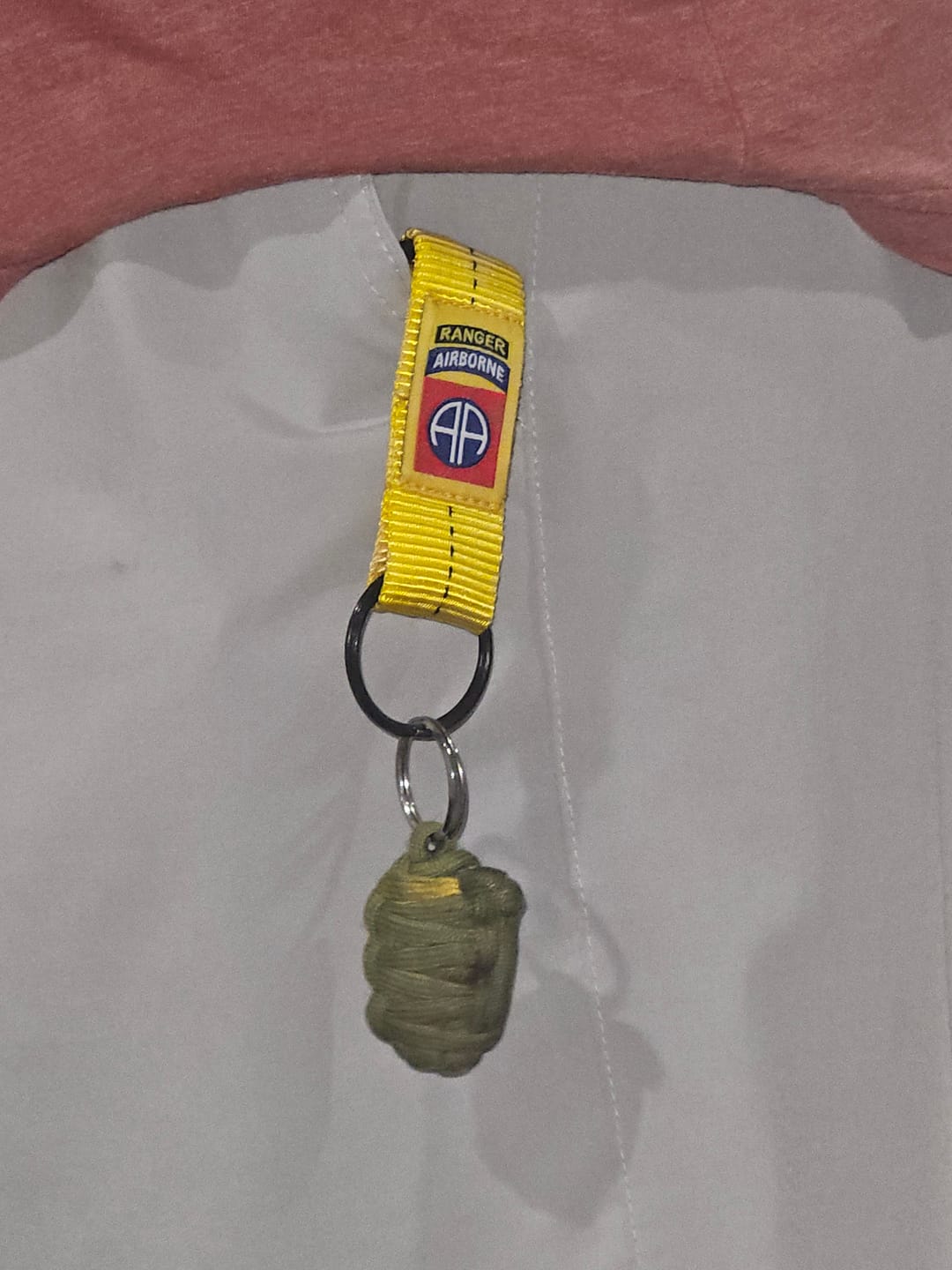 Customer photo review of 2-Below-Bite Static Line Lanyard Keychain (All)