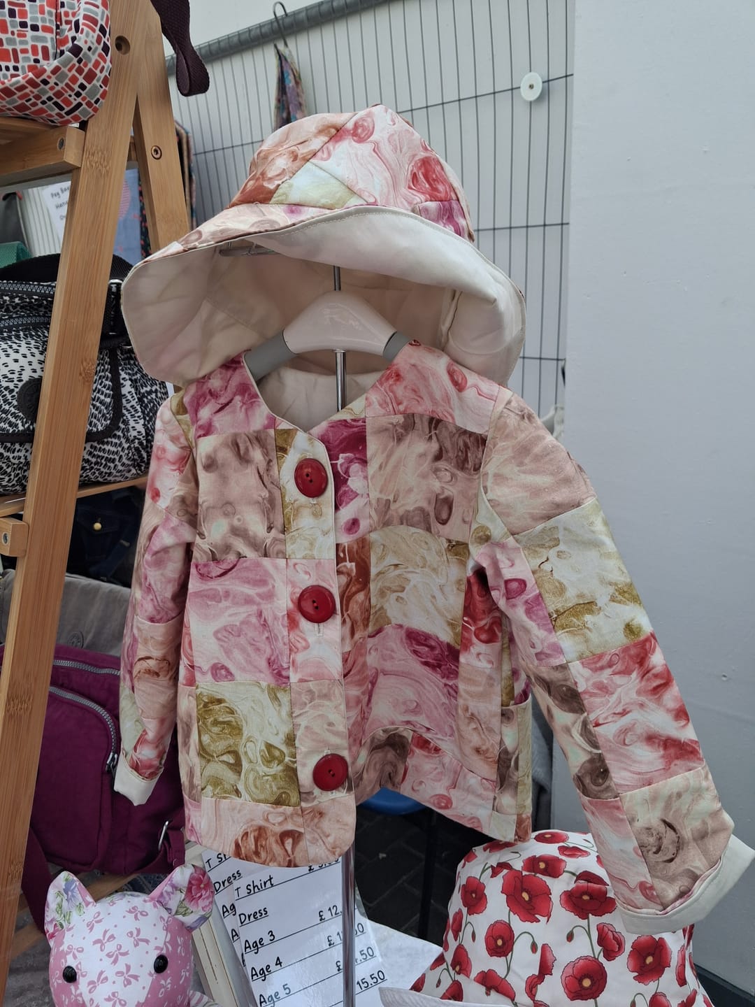 Customer photo review of 5 Piece 100% Cotton Fat Quarter Bundle- 'Rosey Marble'