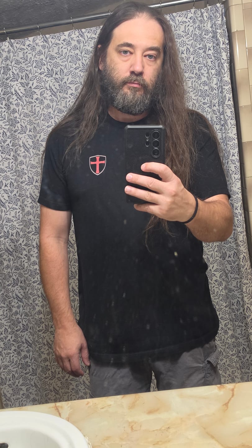 Customer photo review of Armor of God Shirt