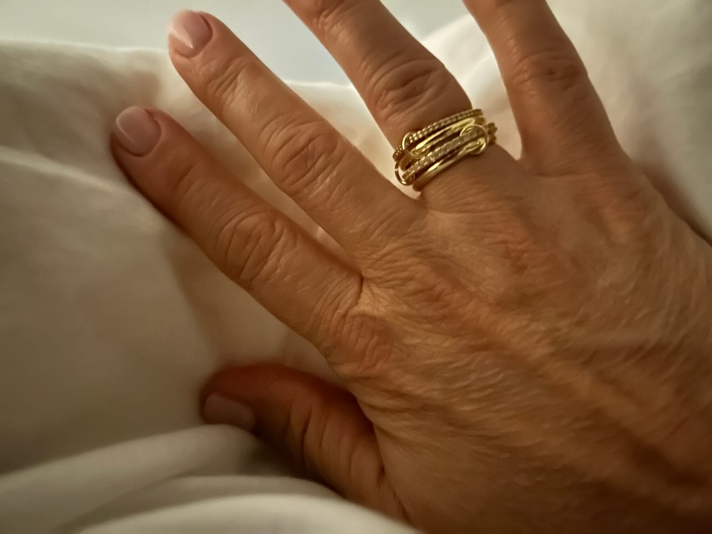 Customer photo review of Belle Stackable Ring