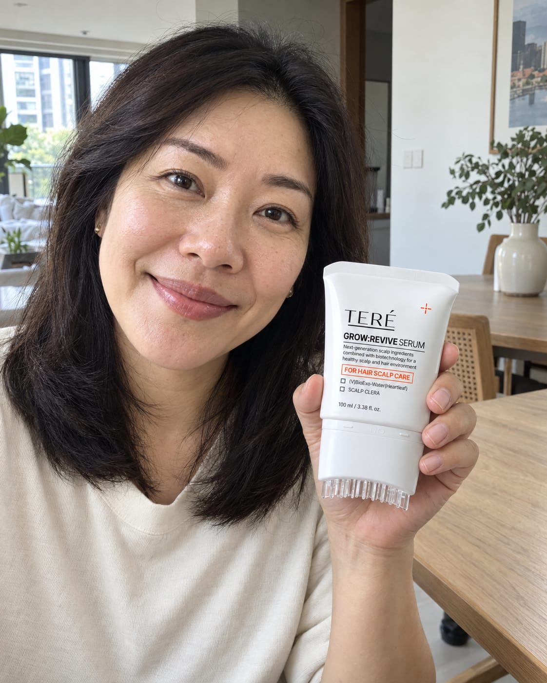 Customer photo review of Hair Growth Revive Serum