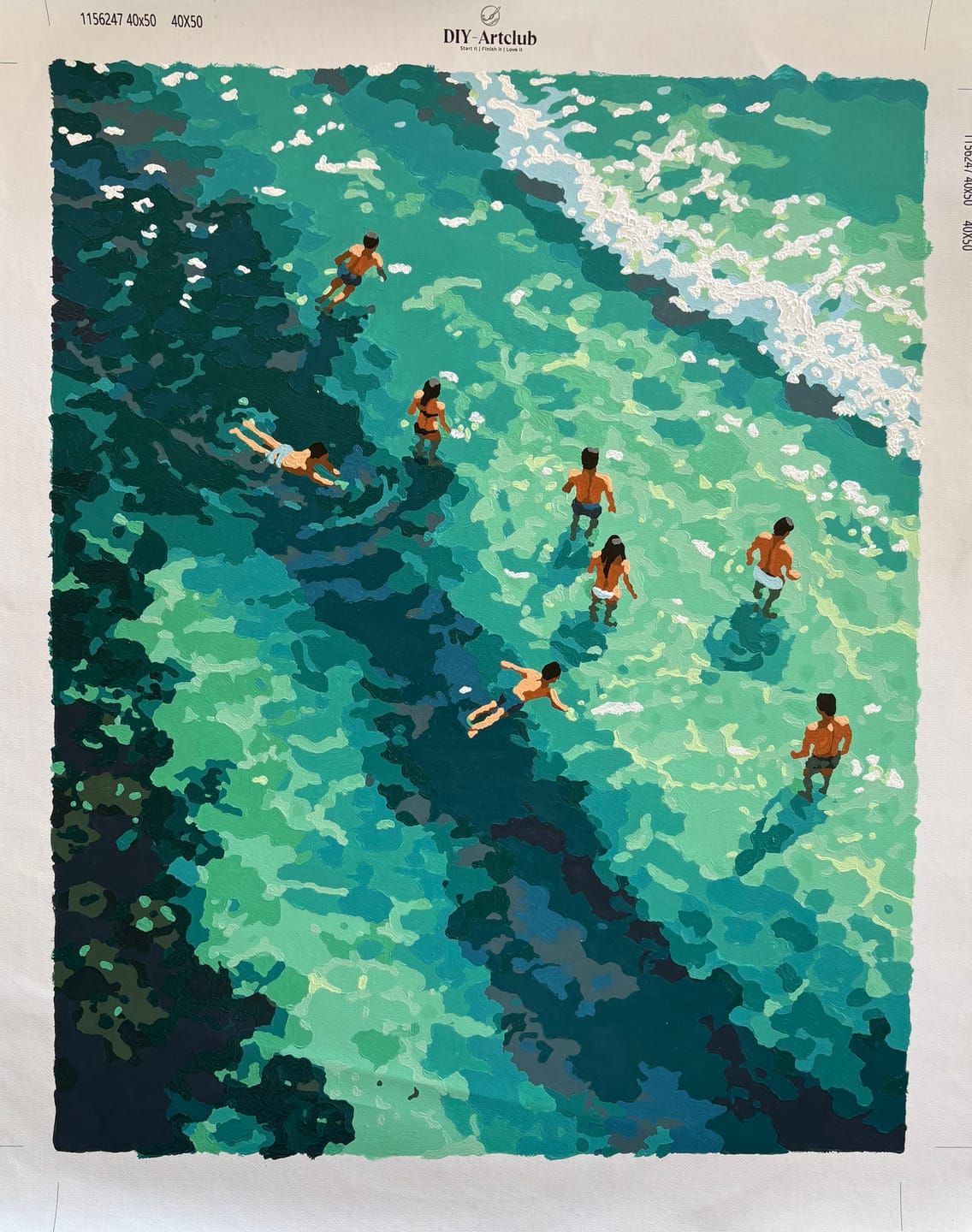Customer photo review of Clear Waters | Paint by Number
