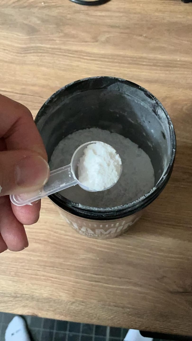 Customer photo review of Warrior Glutamine Powder - 300g (60 Servings) & 500g Tubs (100 Servings)