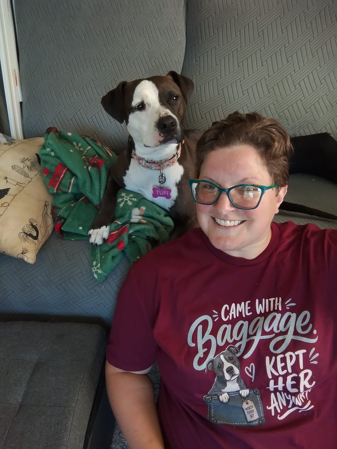 Customer photo review of Came With Baggage Shirt