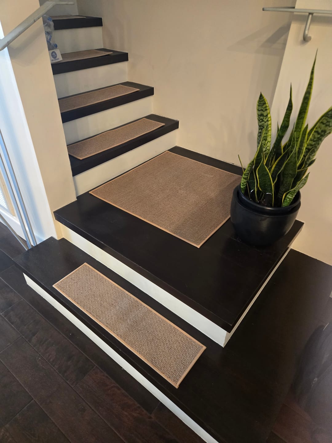 Customer photo review of Woven Non-Slip Stair Treads - Beige