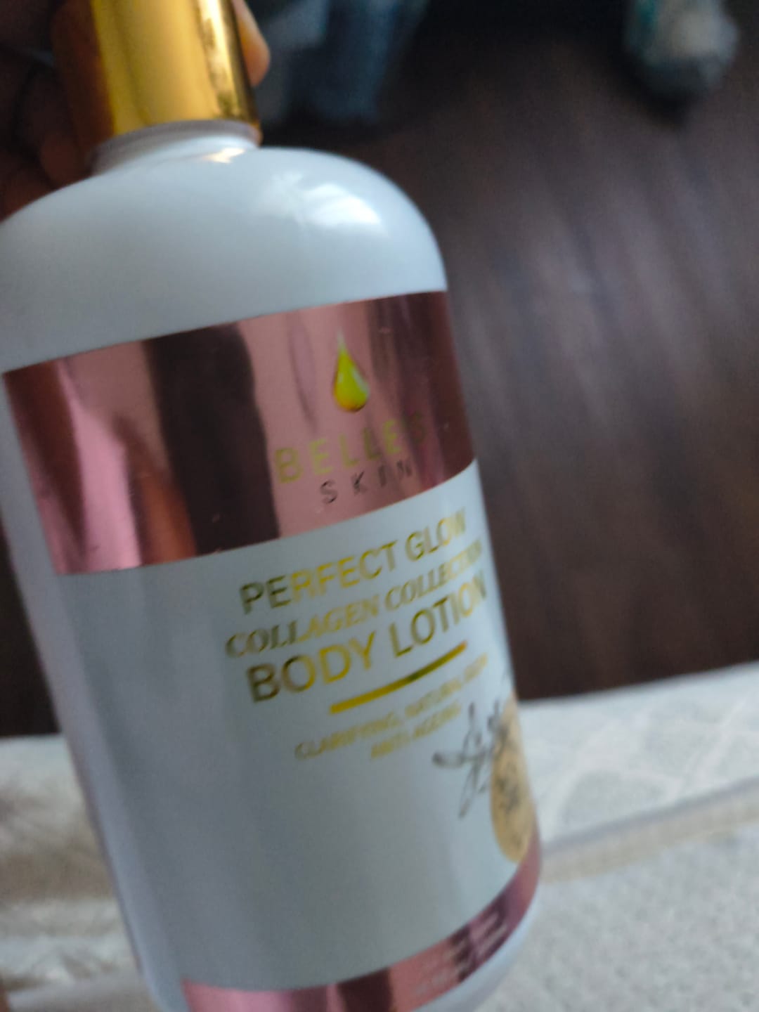 Customer photo review of Perfect Glow Collagen Body Lotion
