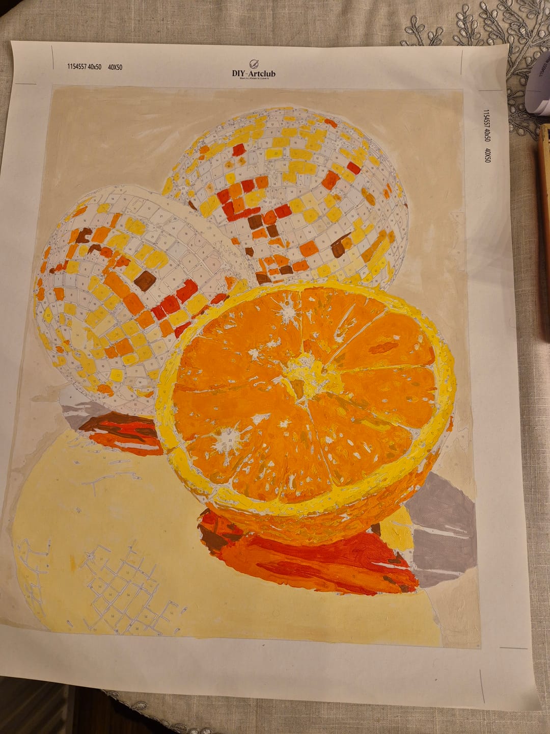 Customer photo review of Disco - Orange | Paint by Number