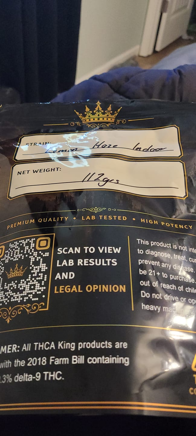 Customer photo review of Lemon Haze Indoor THCA Trim