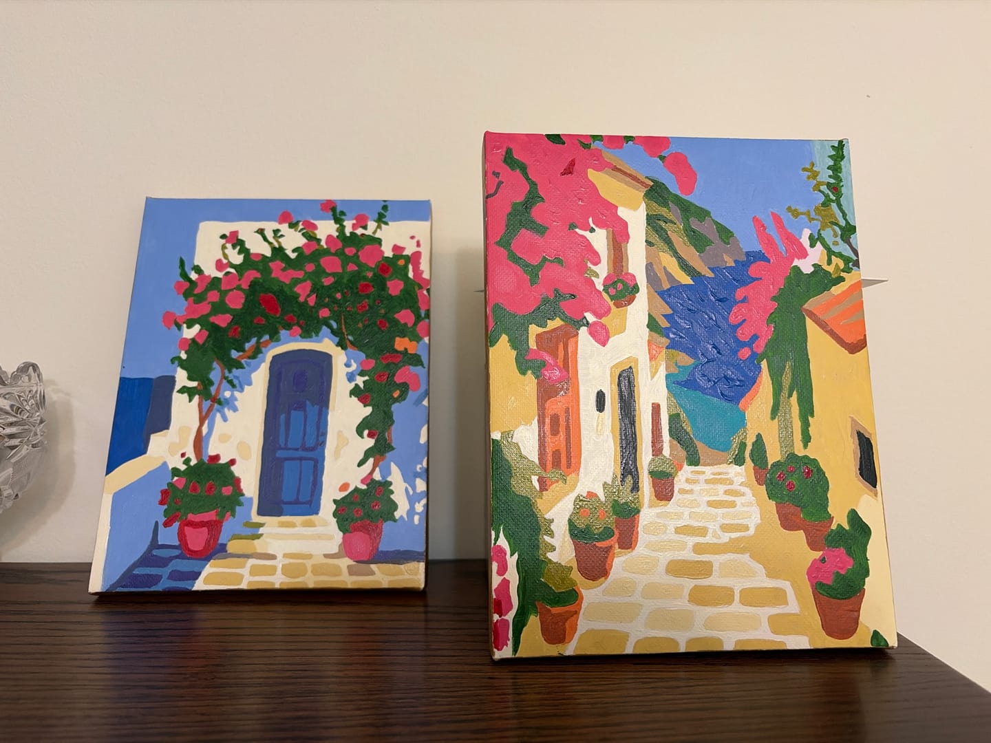 Customer photo review of 6 Mini Paintings - Mediterranen Set