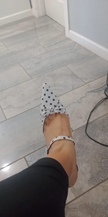 Customer photo review of Polka-dot high heels