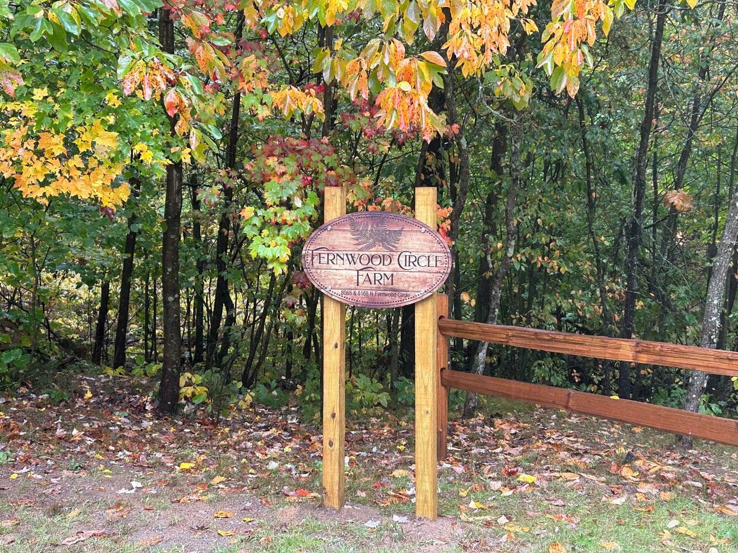 Customer photo review of Custom Farm Entrance Sign – Metal Driveway & Farm Address Sign with Real Wood Look