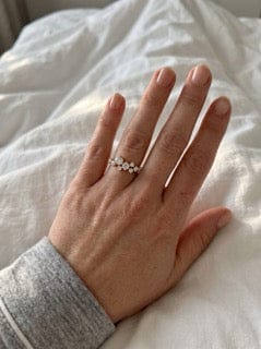 Customer photo review of Harlow Moissanite Ring