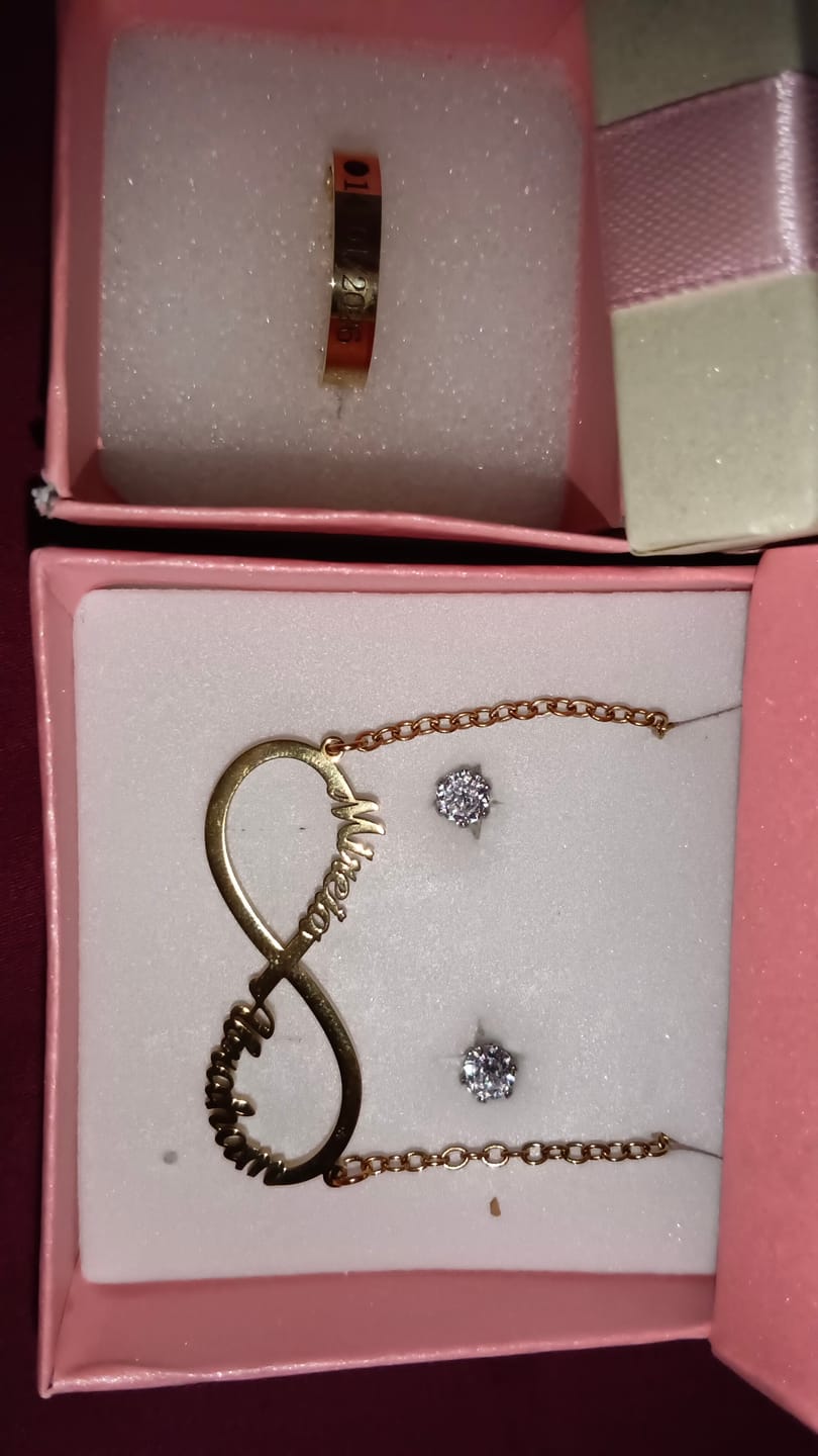 Customer photo review of Julia Earrings