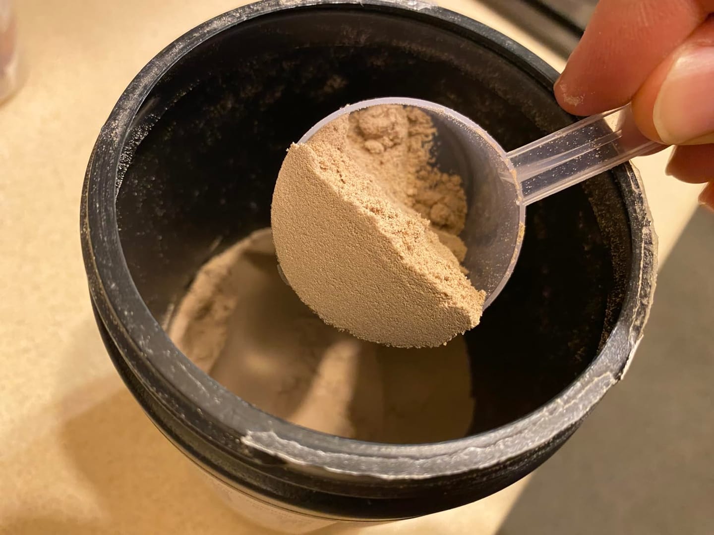 Customer photo review of Warrior Whey Protein Powder – 500g | High Protein Shake for Muscle, Recovery & Lean Gains UK