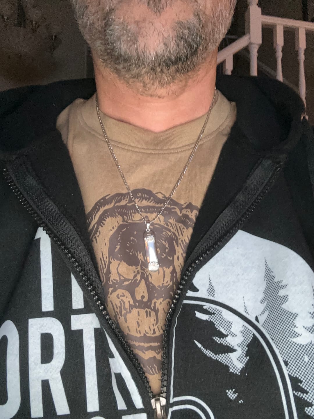 Customer photo review of Skateboard Pendant (Silver)