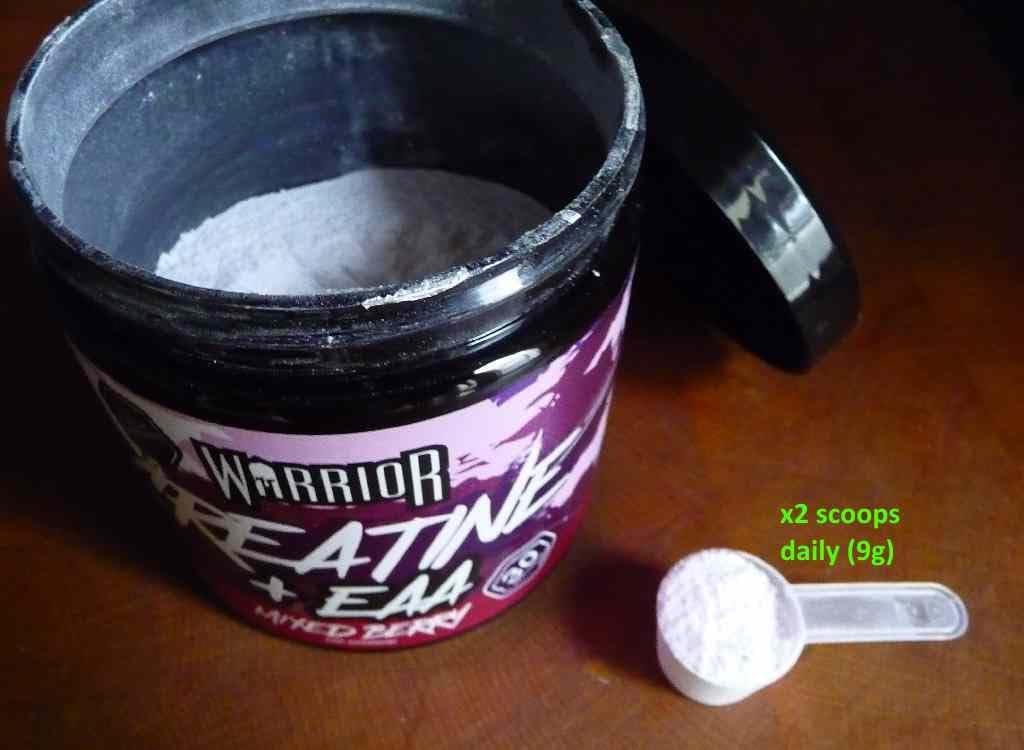 Customer photo review of Warrior Creatine Plus EAA