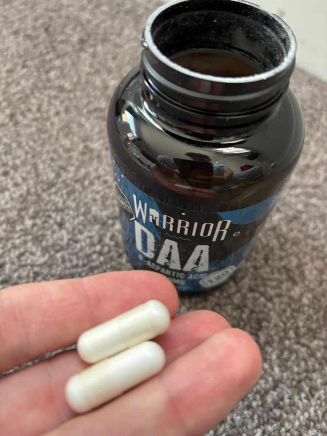 Customer photo review of Warrior DAA - D-Aspartic-Acid Supplement