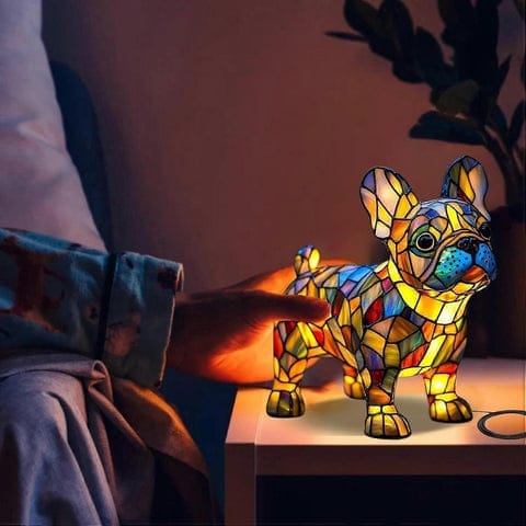 Customer photo review of Luminous dog - handmade lamp that makes hearts shine