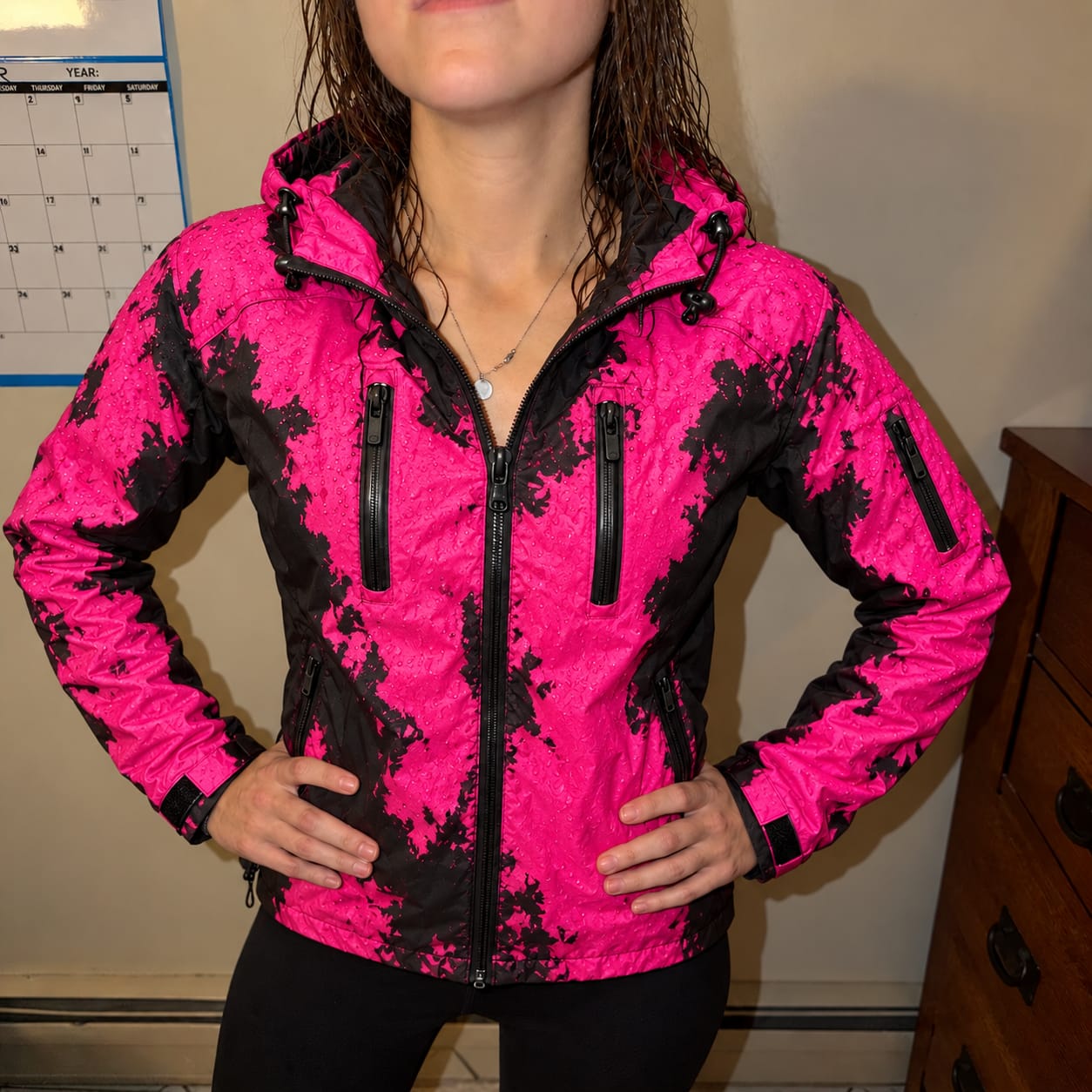Customer photo review of Unisex Regenjacke, die im Regen die Farbe wechselt