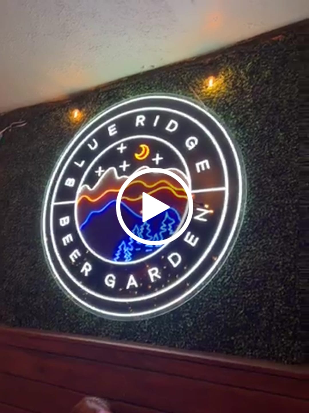 Customer video review of Blue Ridge Beer Garden - Premium Neon Artwork