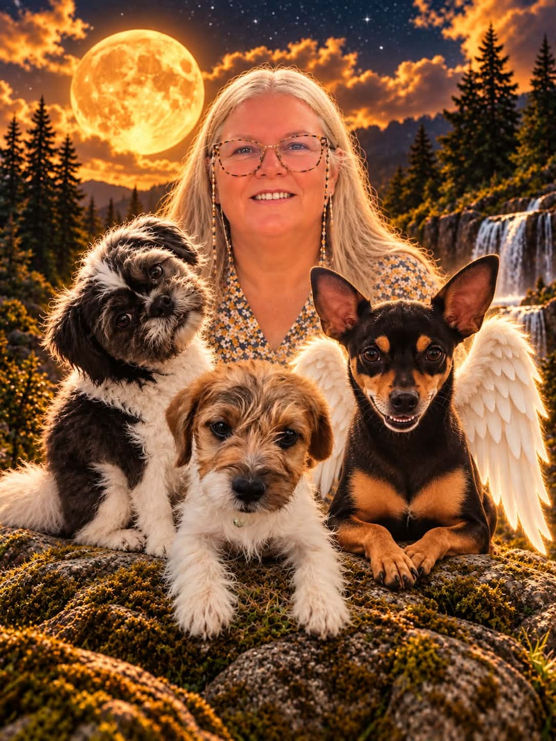 Customer photo review of Howling Moon Photo - Personalised T-Shirt