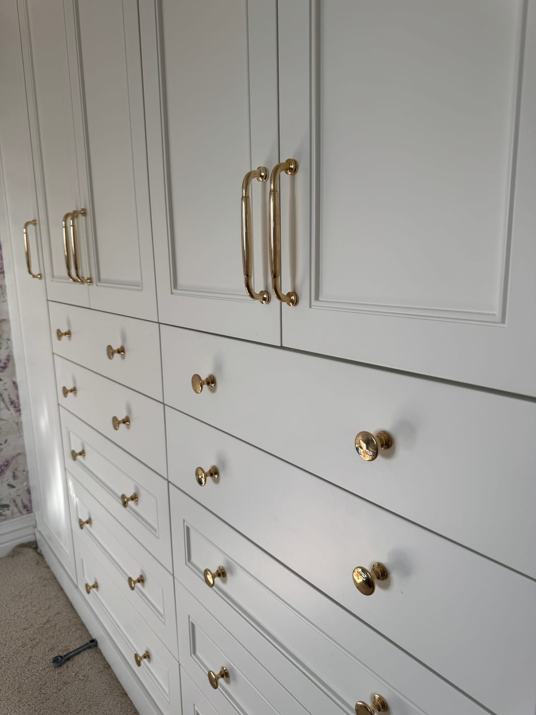 Customer photo review of Classic Cabinet Pulls - Unlacquered Brass Polished