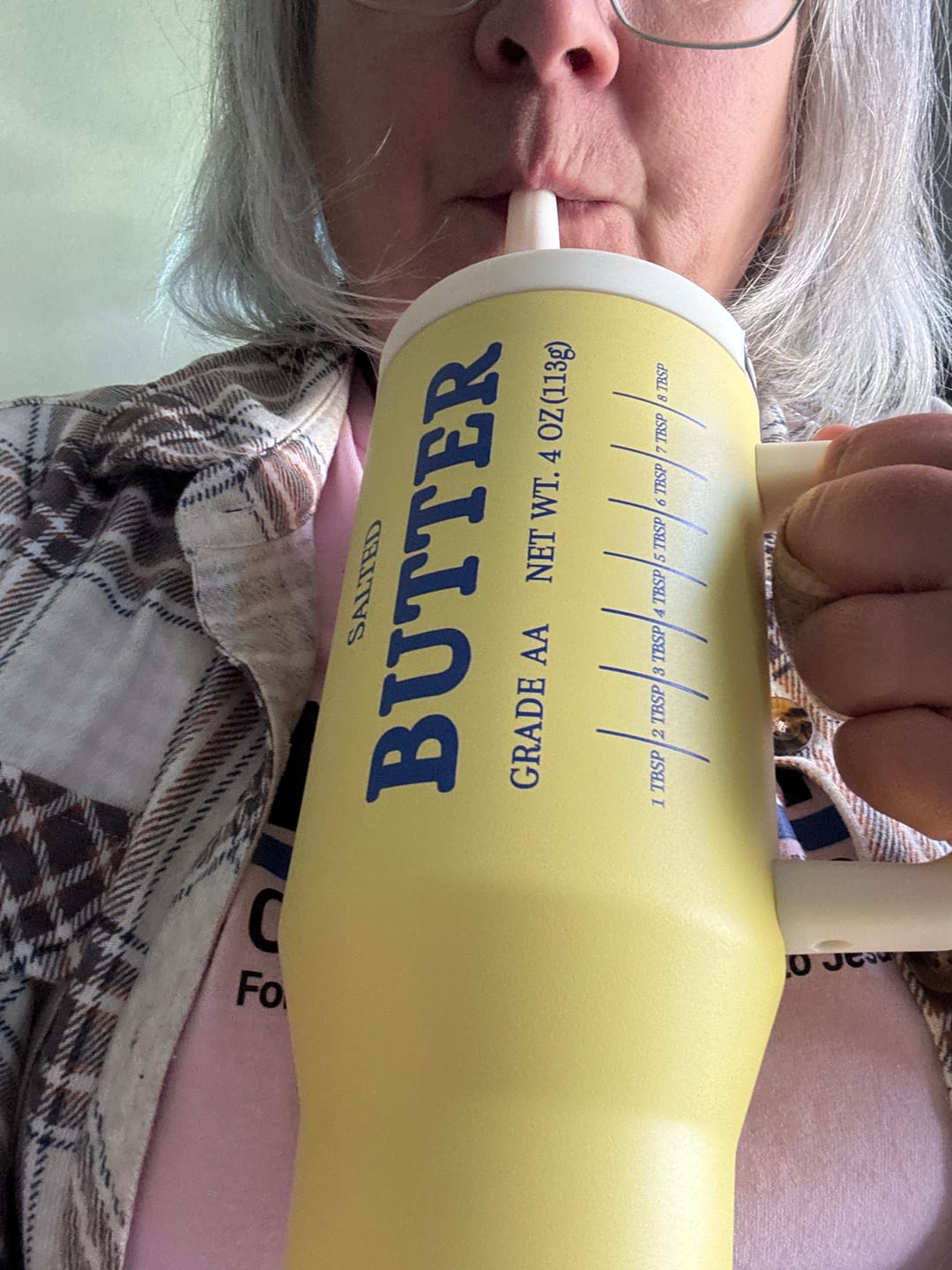 Customer photo review of Butter 40oz Water Tank Tumbler