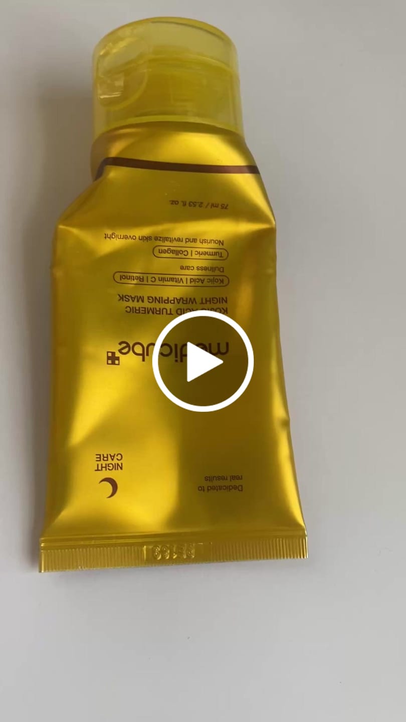 Customer video review of قناع ميديكوب الليلي بالكوجيك والكركم لتفتيح البشرة - 75مل