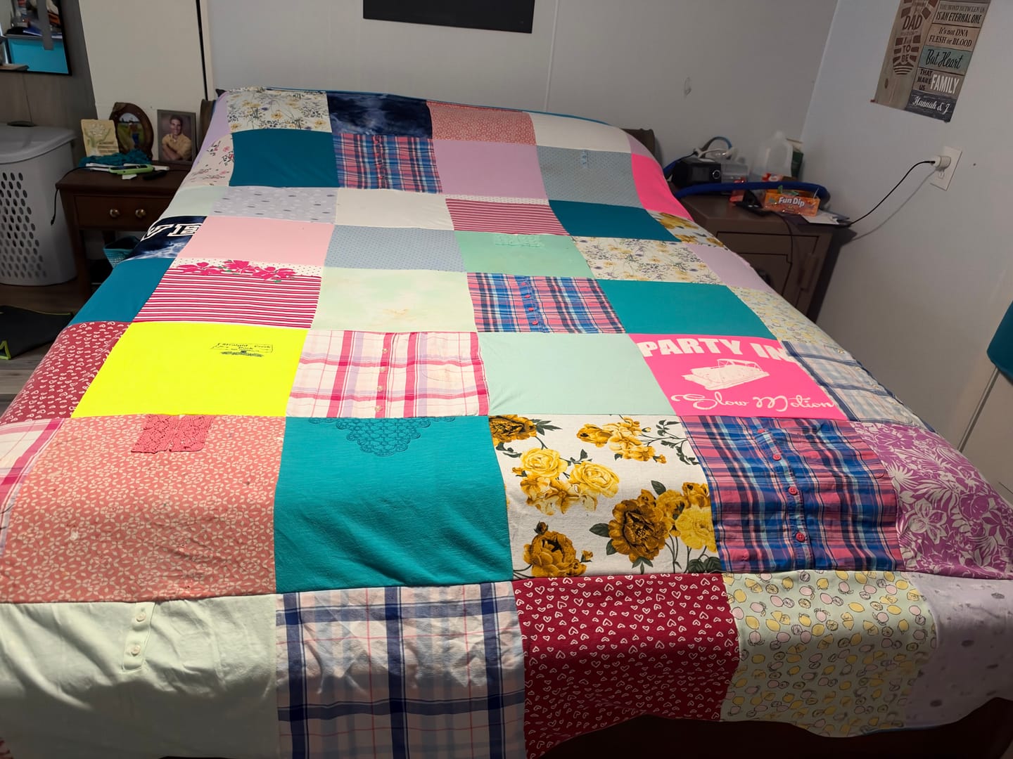 Customer photo review of Project Repat T-Shirt Quilt