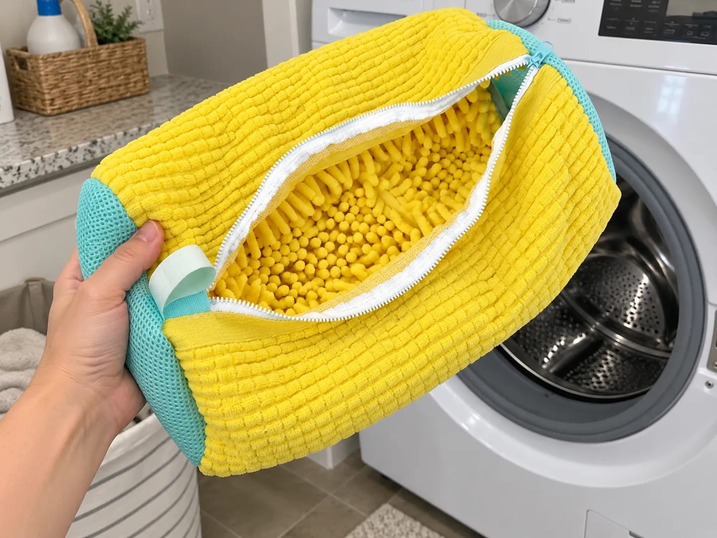 Customer photo review of ShoeWash - Clean and Protect Your Shoes in the Washing Machine