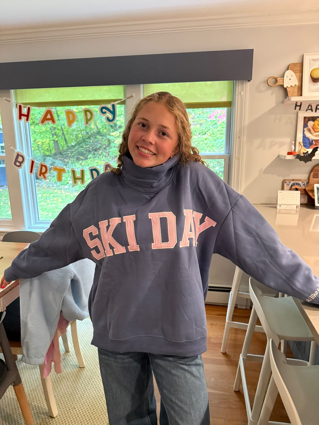 Customer photo review of *PREORDER* Ski Day Mock Neck Fleece Sweater